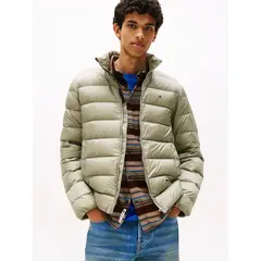 TOMMY HILFIGER - Parka Lightweight Solid Verde Tommy Jeans