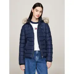 TOMMY HILFIGER - Parka Hooded Basic Acolchada Azul Tommy Jeans