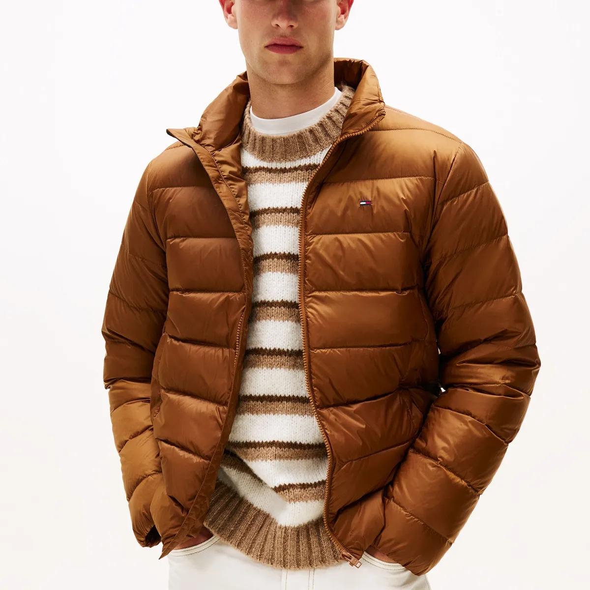 TOMMY HILFIGER - Parka Lightweight Solid Café Tommy Jeans