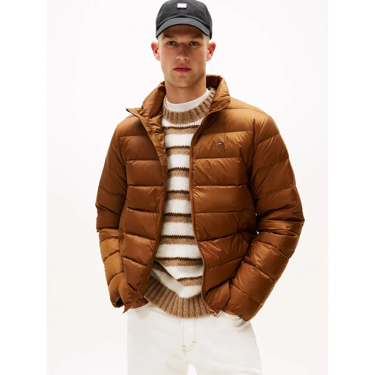 TOMMY HILFIGER - Parka Lightweight Solid Café Tommy Jeans