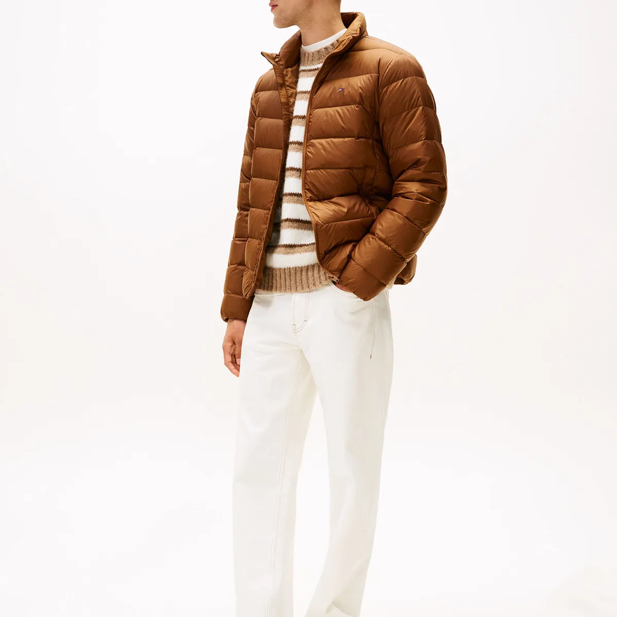TOMMY HILFIGER - Parka Lightweight Solid Café Tommy Jeans