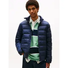 TOMMY HILFIGER - Parka Lightweight Solid Azul Tommy Jeans