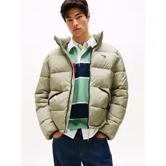TOMMY HILFIGER - Parka Acolchada Con Efecto Arrugado Verde Tommy Jeans