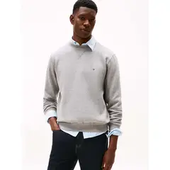 TOMMY HILFIGER - Polerón Essential Con Logo Gris