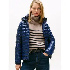 TOMMY HILFIGER - Parka Water-Repellent Padded Slim Fit Azul