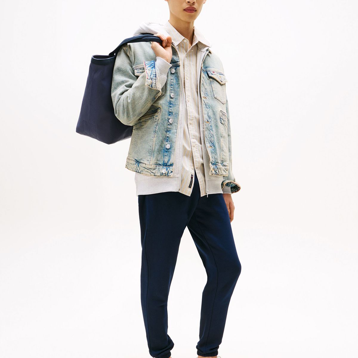 TOMMY HILFIGER - Joggers Slim Fit Con Logo Bordado Azul Tommy Jeans