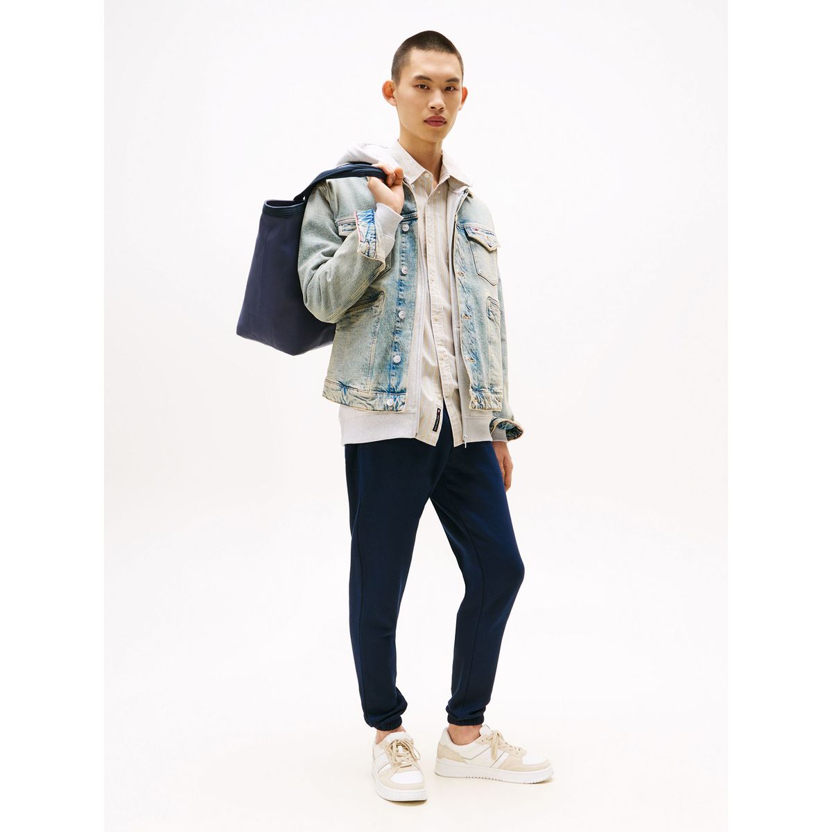 TOMMY HILFIGER - Joggers Slim Fit Con Logo Bordado Azul Tommy Jeans