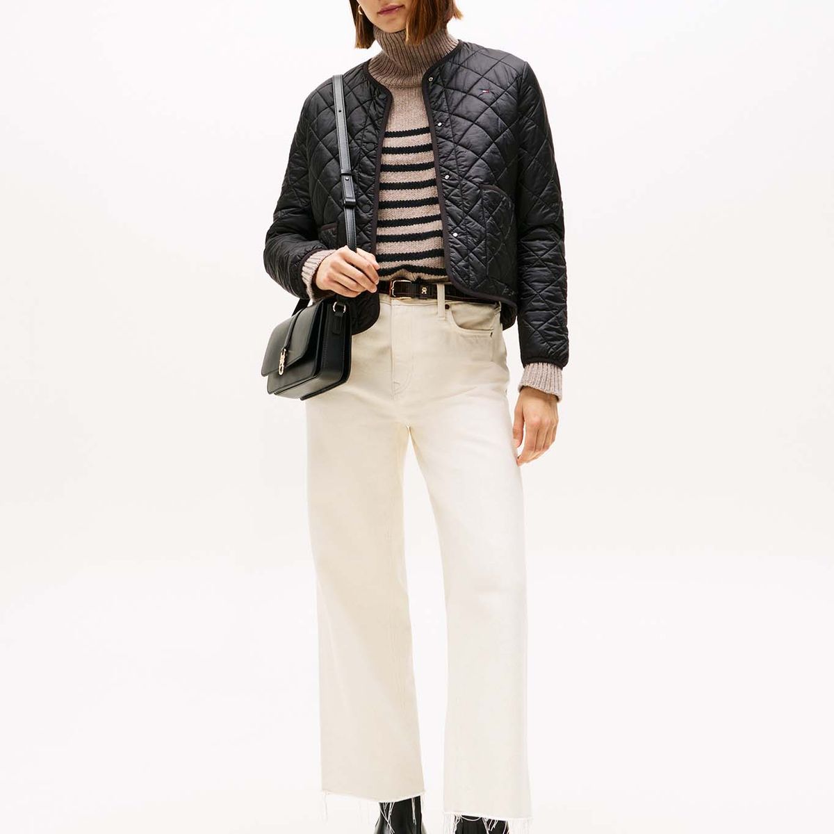 TOMMY HILFIGER - Chaqueta Acolchada Ligera Negro Tommy Hilfiger