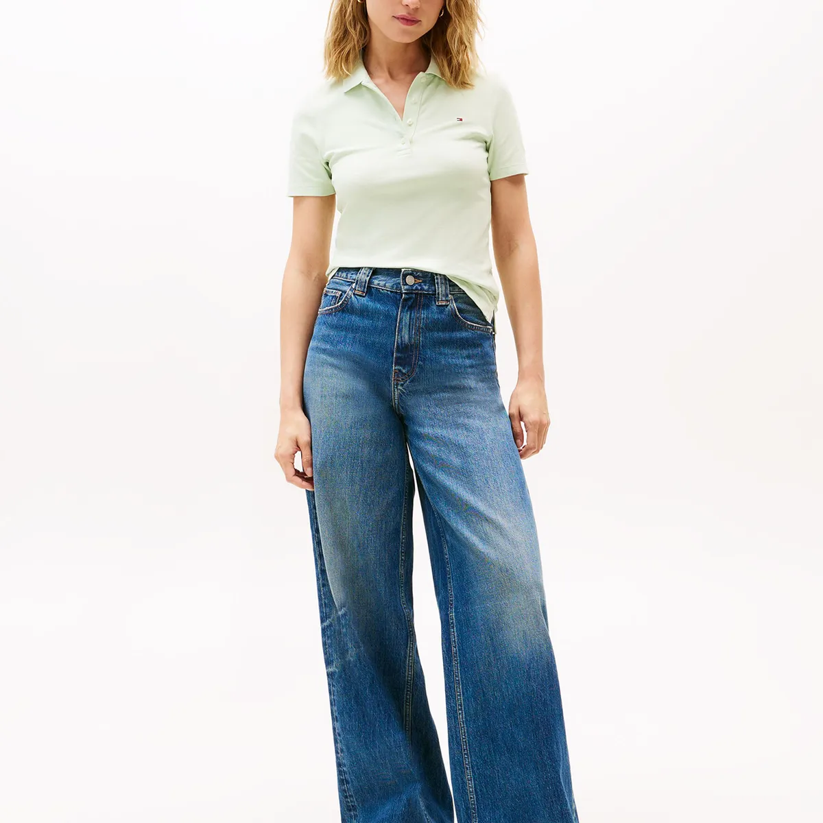 TOMMY HILFIGER - Polo 1985 Collection Slim Fit Verde Tommy Hilfiger