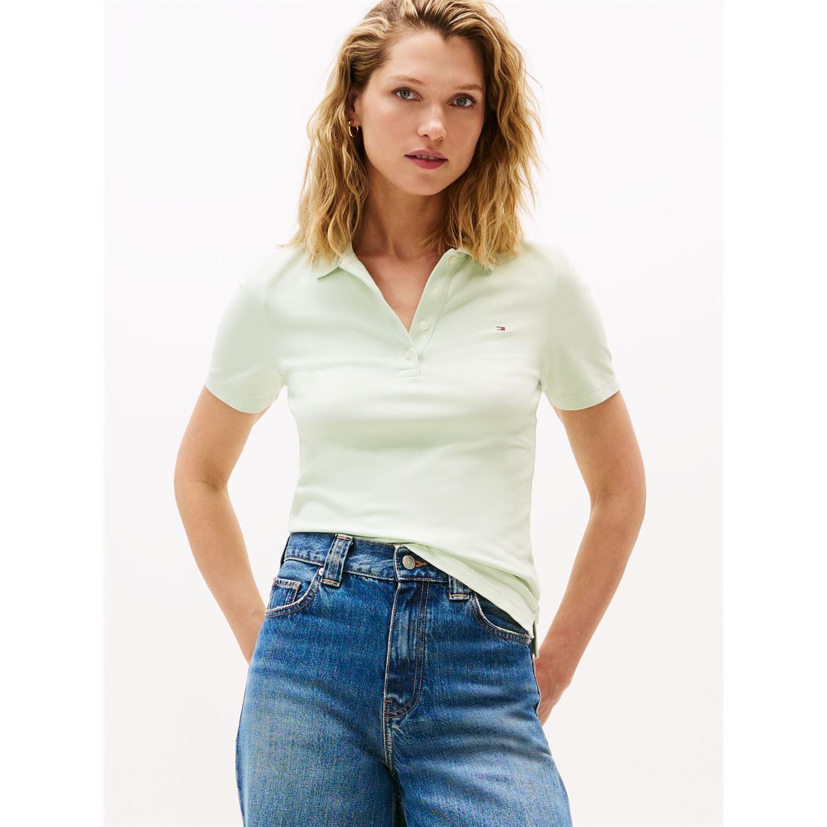 TOMMY HILFIGER - Polo 1985 Collection Slim Fit Verde Tommy Hilfiger