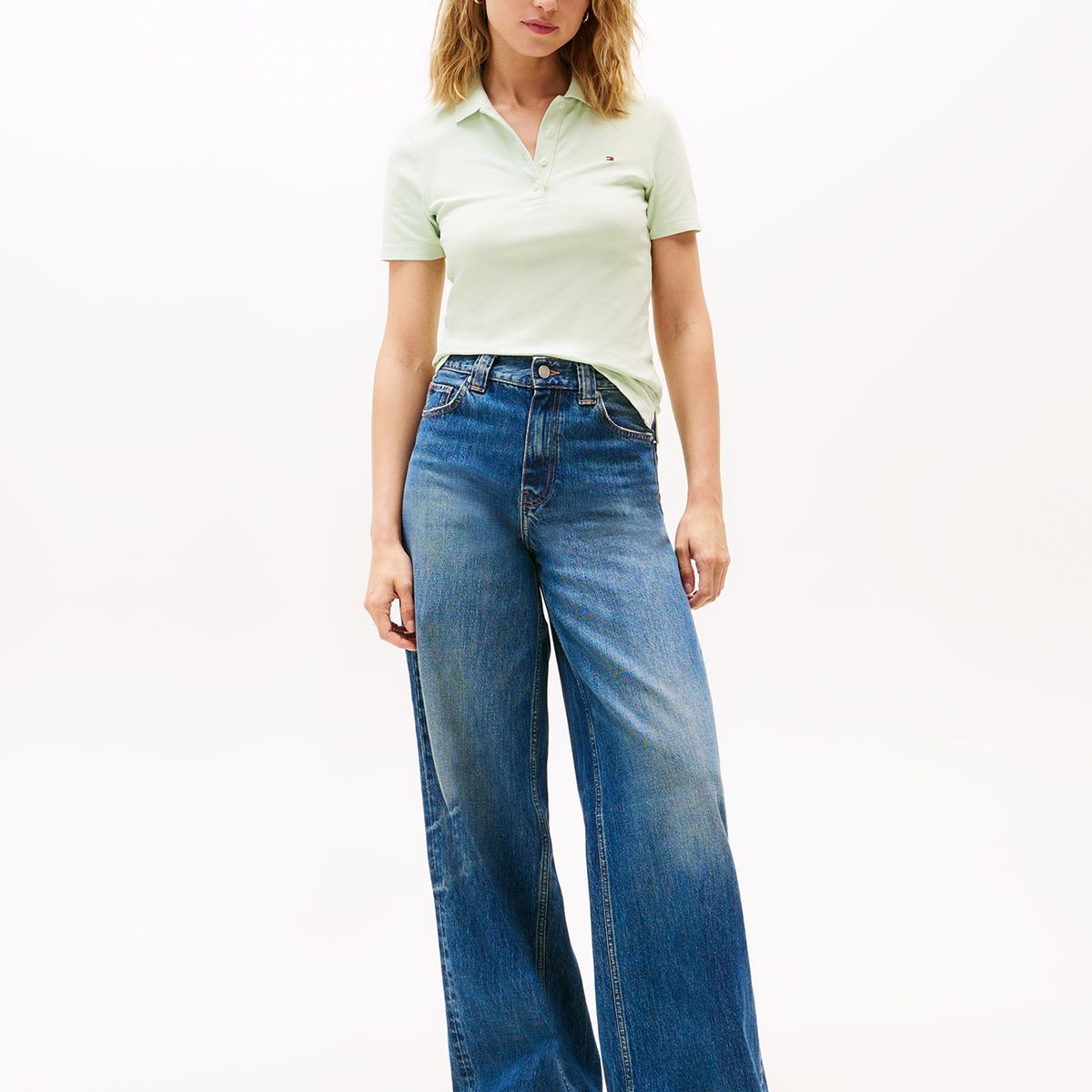 TOMMY HILFIGER - Polo 1985 Collection Slim Fit Verde Tommy Hilfiger