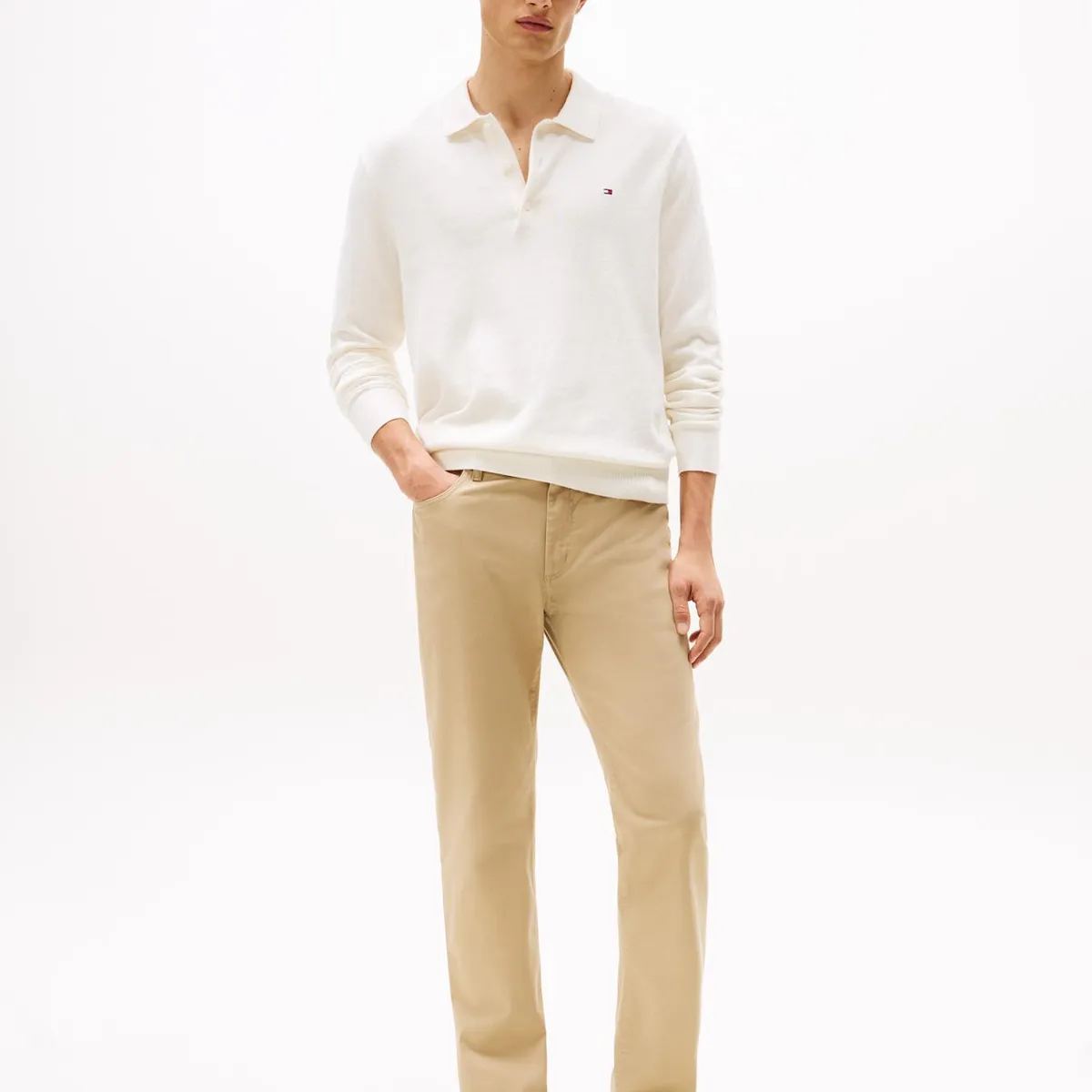 TOMMY HILFIGER - Pantalón Essential Core Denton Beige Tommy Hilfiger