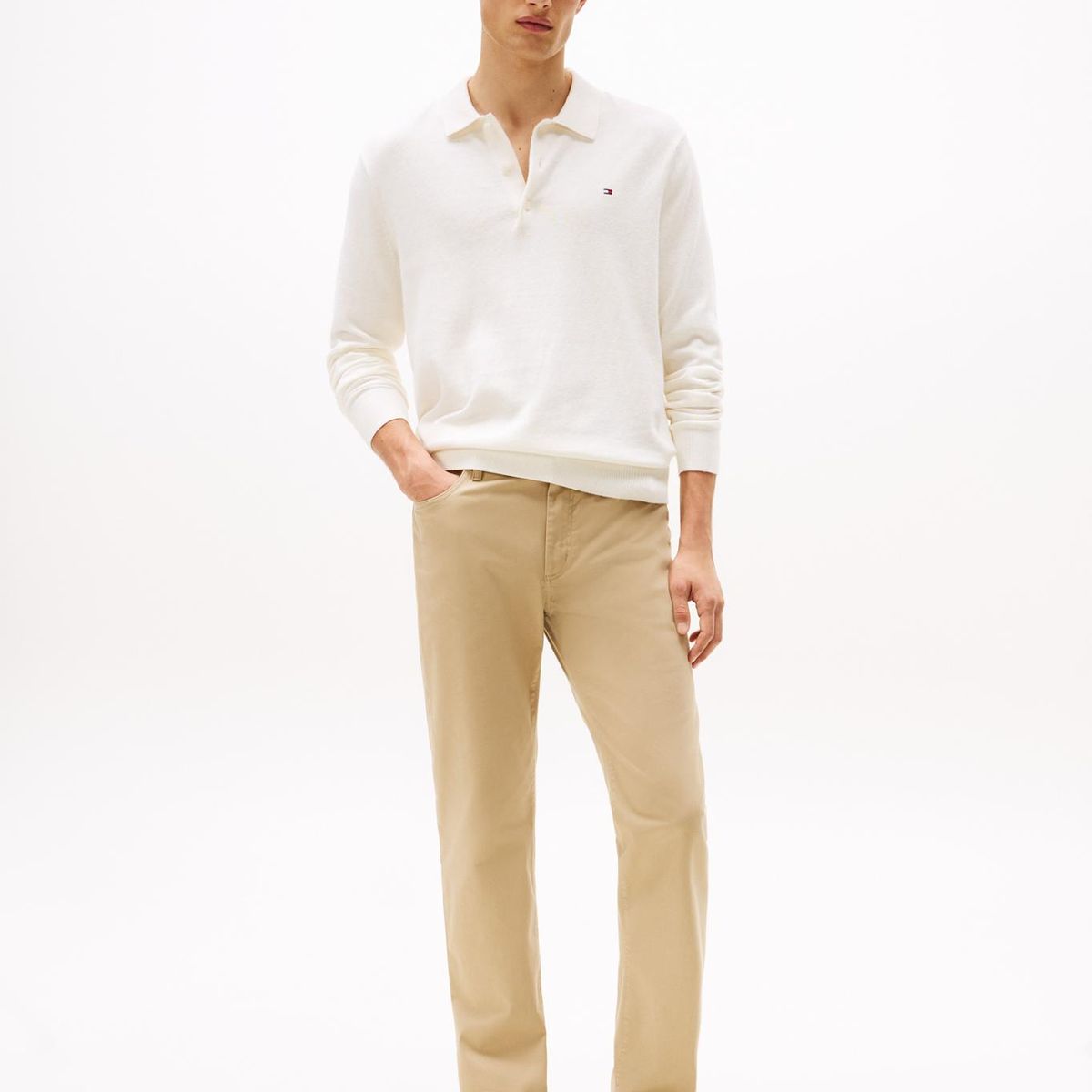 TOMMY HILFIGER - Pantalón Essential Core Denton Beige Tommy Hilfiger