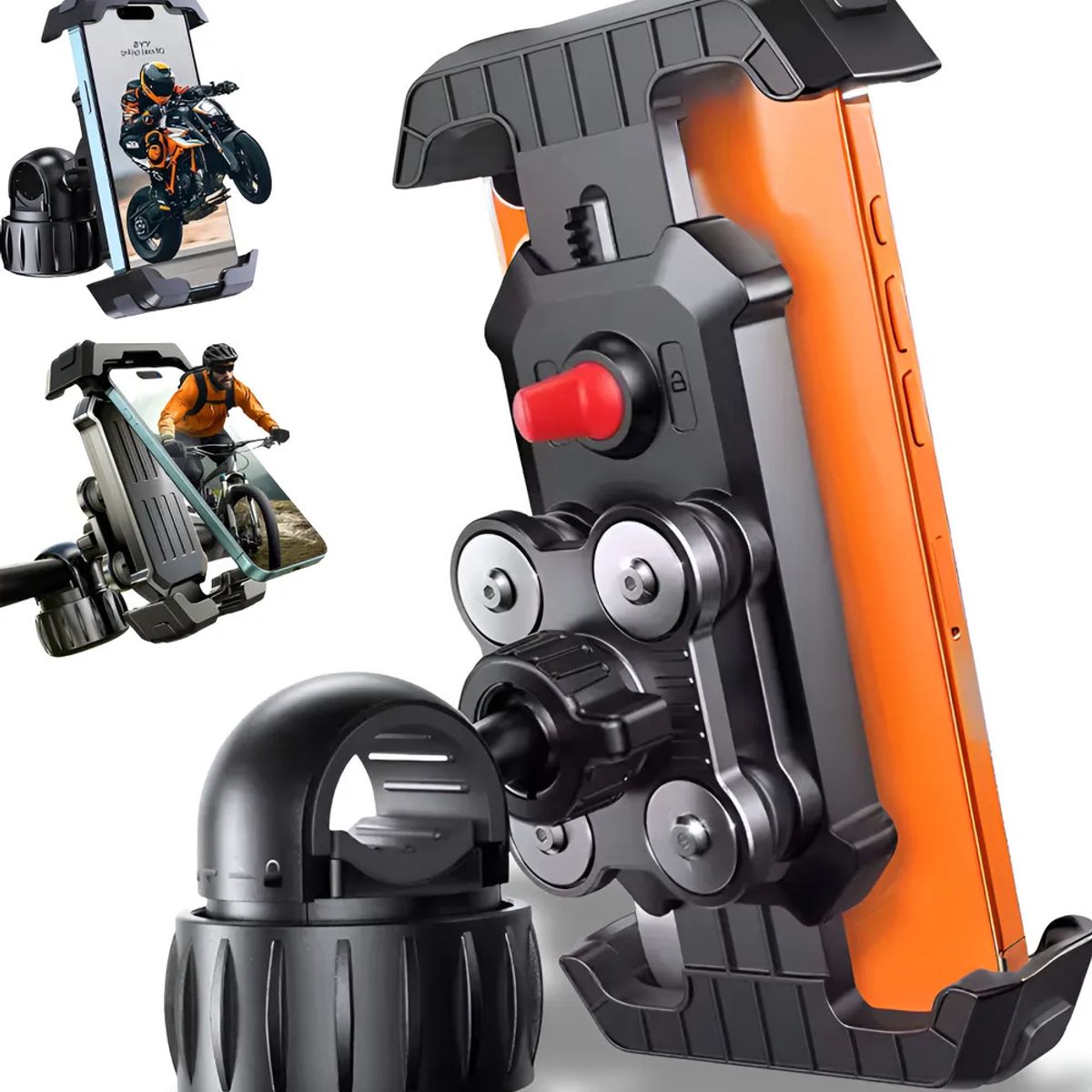 KUANGYE - Soporte Para Celular Moto Bicicleta Base Porta Teléfono