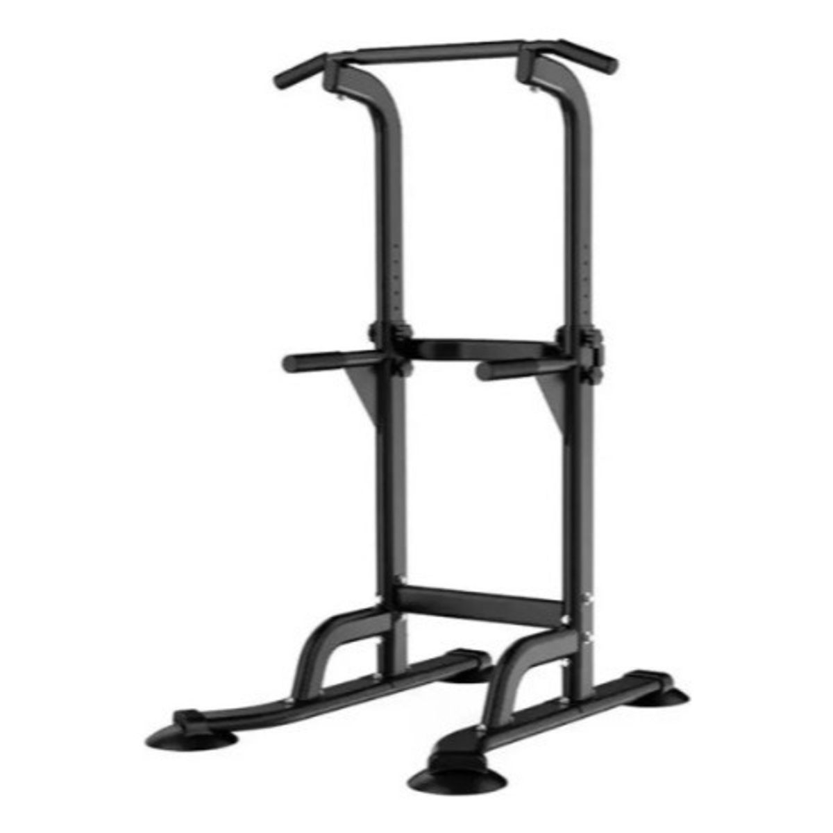 EASY FIT - Torre Multifuncional Ejercicios Dominadas Color Negro
