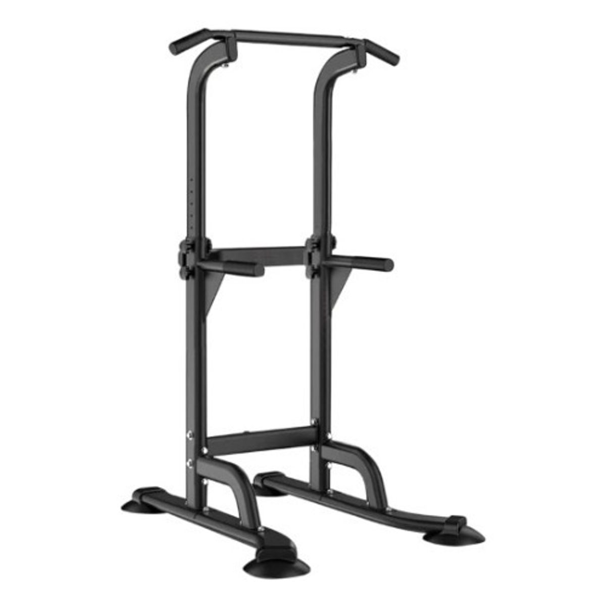 EASY FIT - Torre Multifuncional Ejercicios Dominadas Color Negro