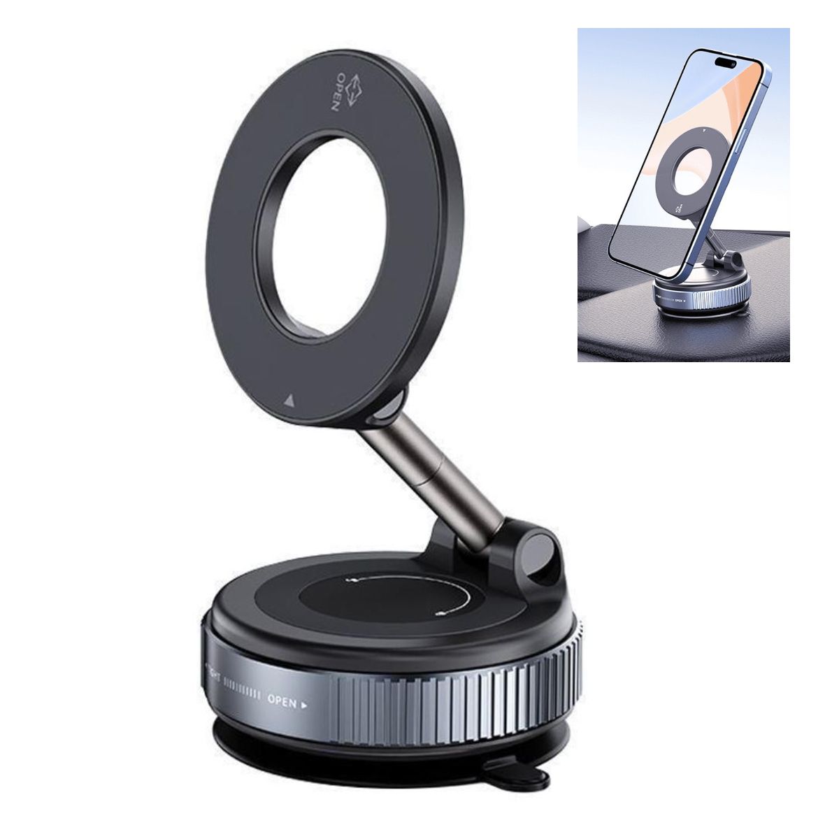 ATURE - Soporte De Teléfono Móvil Para Vehículos De Absorción Magnét