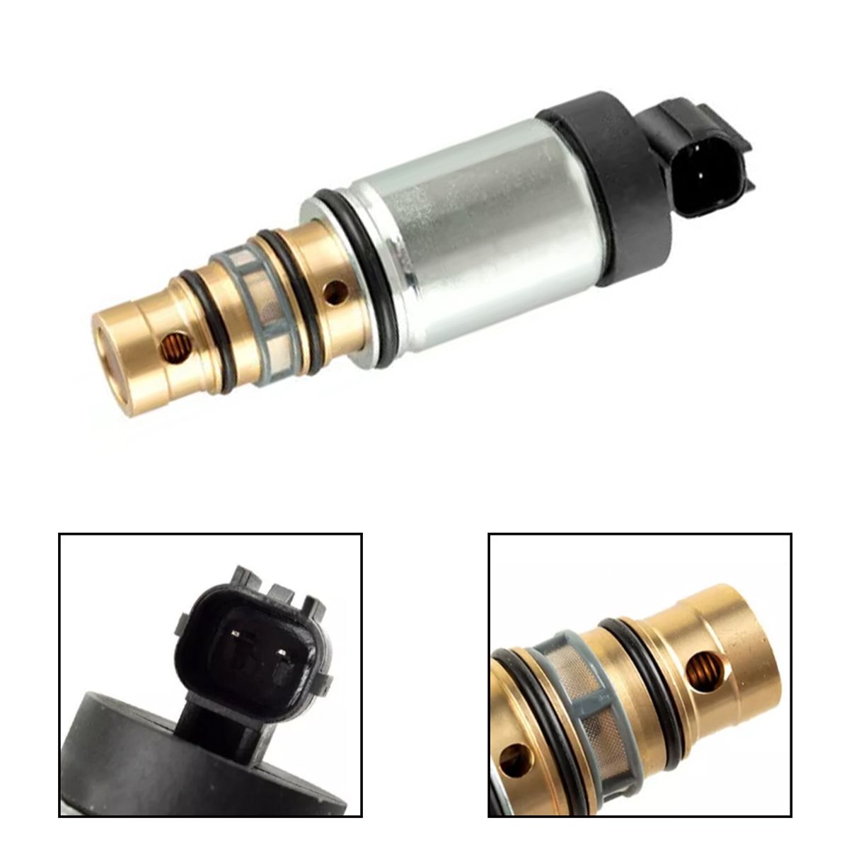 ATURE - Valvula Selenoide Compresor Aire ac Para Kia Hyundai Opel