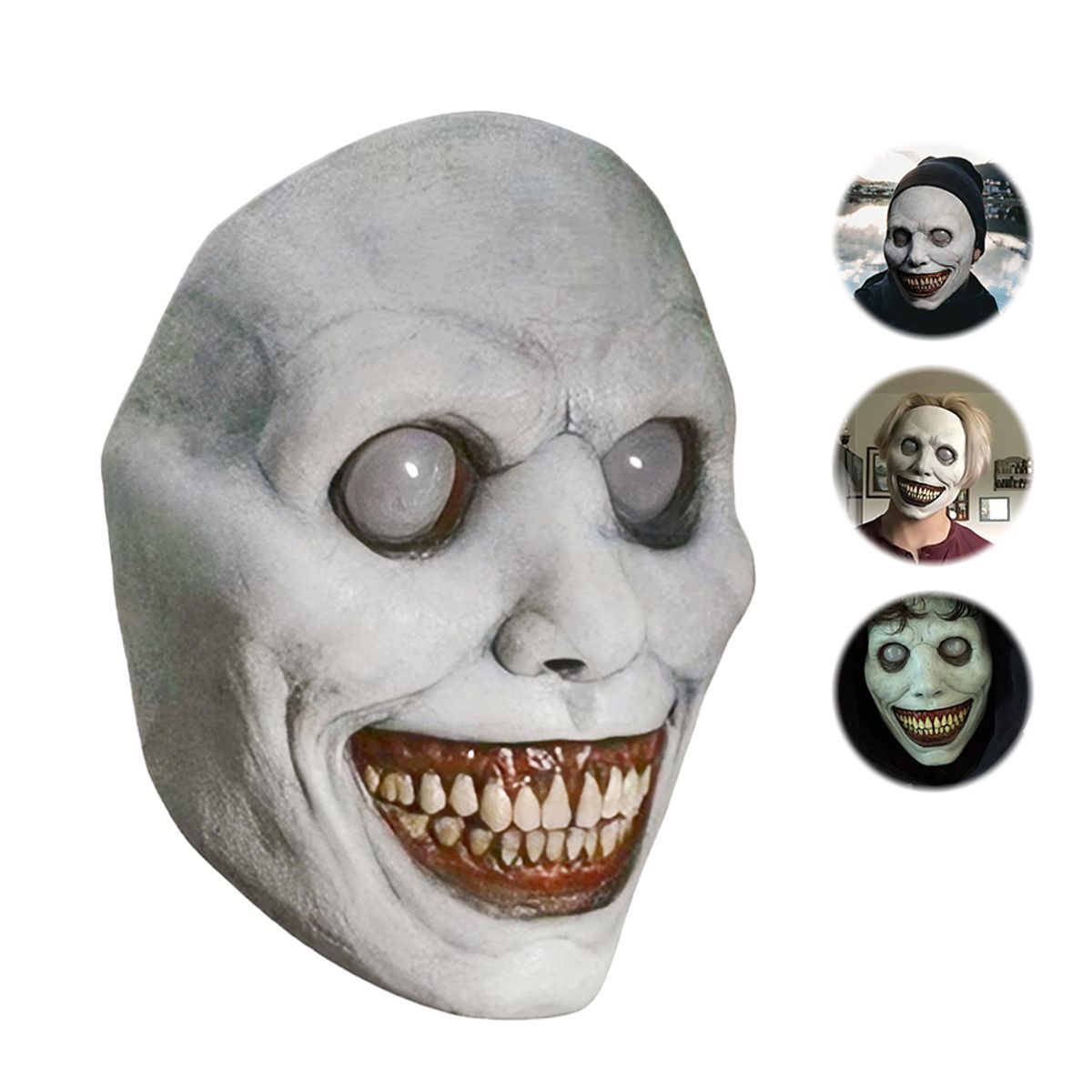 CINDISAMI - Máscara Espeluznante De Halloween Festival Accesorios Demonio