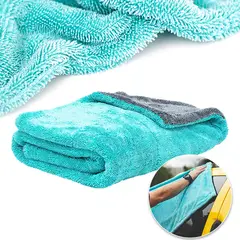 CINDISAMI - Toalla De Microfibra Auto 60x90cm De Dos Caras Agua Gris