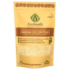 AMBROSIA - Harina de Lentejas Sin Gluten 500 g