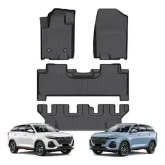 KUANGYE - Cubre Pisos Calce Perfecto Para Changan X7 Plus 4 Piezas Negro