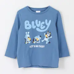 BLUEY - Polera Manga Larga Niña Lets Do This Azul