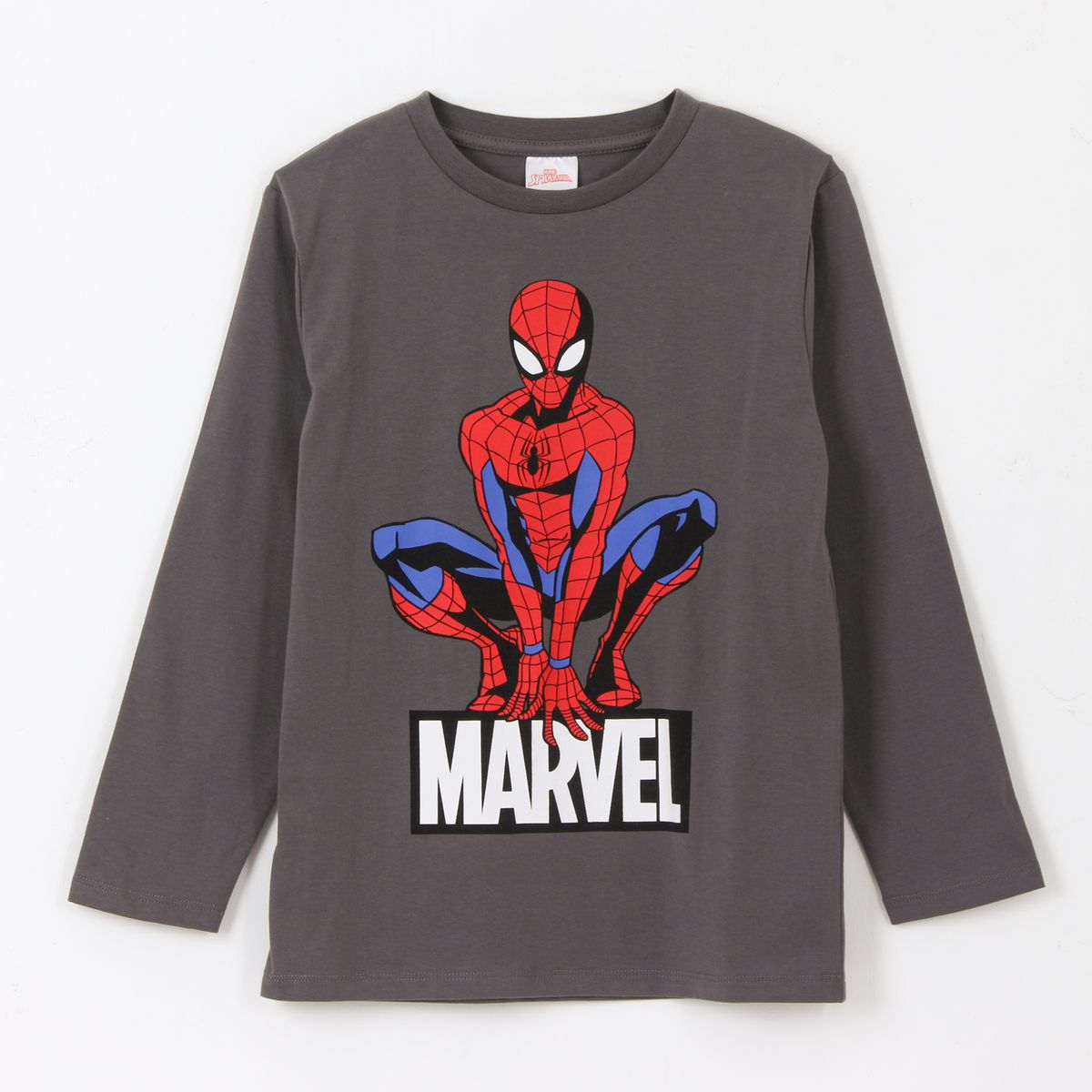 MARVEL - Polera Manga Larga Niño Spiderman Pose Gris Marvel
