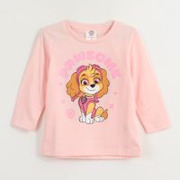 Polera Manga Larga Niña Pawsome Skye Rosado