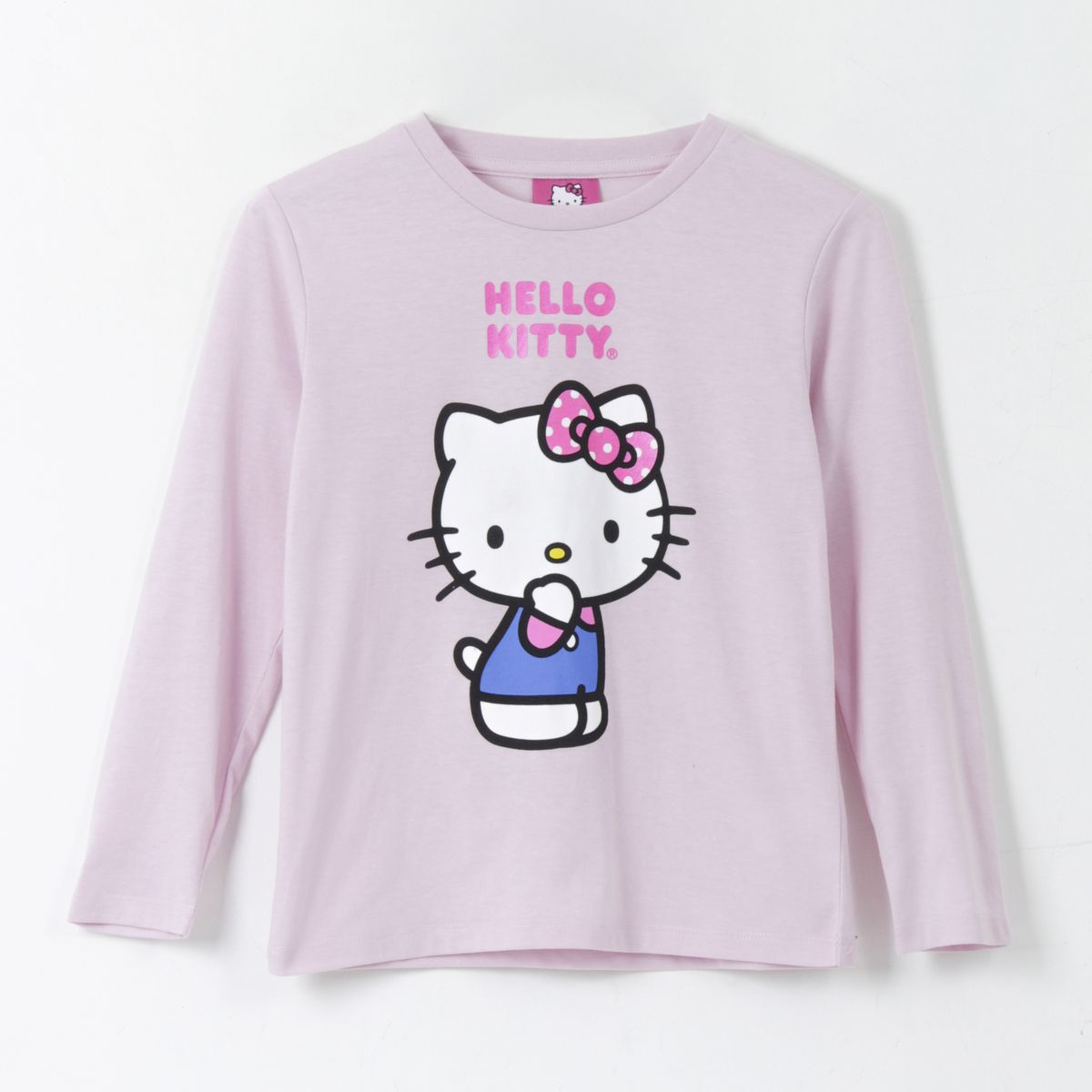 HELLO KITTY - Polera Manga Larga Niña Personaje Blanco Hello Kitty