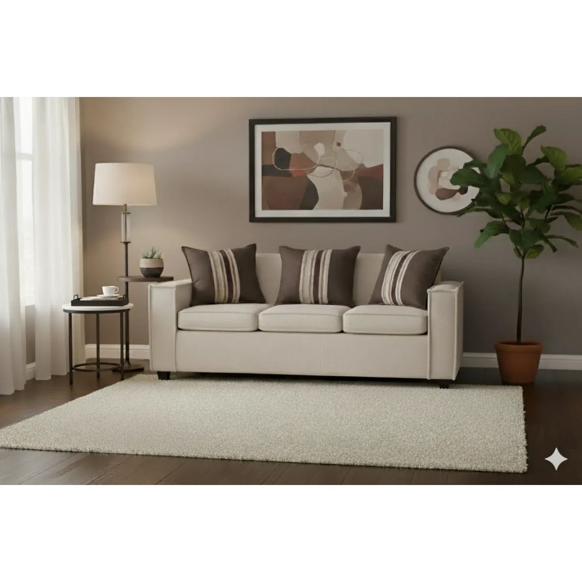 GENERICO - Sofa 3 Cuerpos Amber Beige