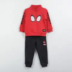 MARVEL - Conjunto Buzo Niño Print Spiderman Ojos Rojo