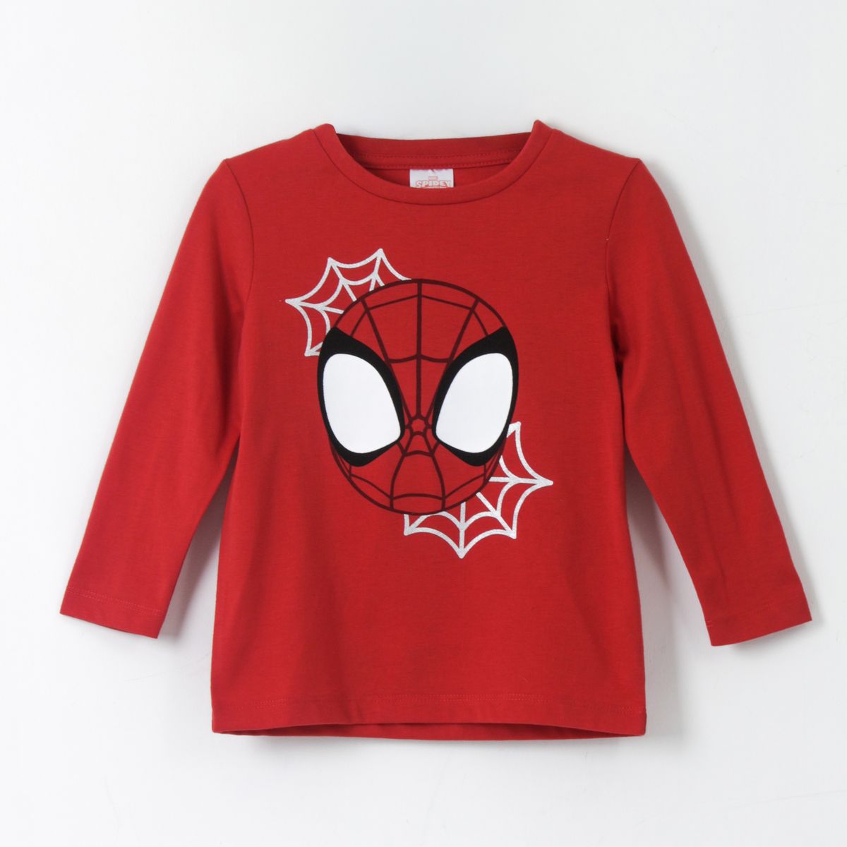 MARVEL - Polera Manga Larga Niño Spidey Face Rojo Marvel