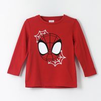 Polera Manga Larga Niño Spidey Face Rojo