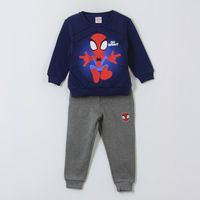 Conjunto Buzo Niño Print Go Spidey Azul