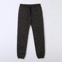 Pantalón de Buzo Niño Full Print Caras Spiderman Gris