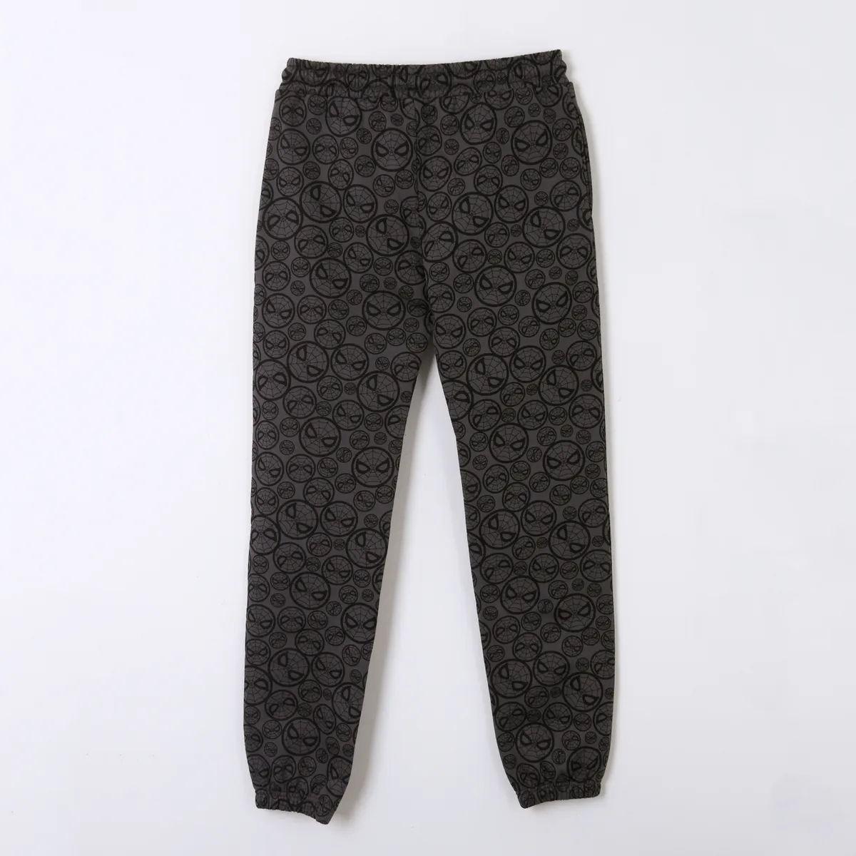 MARVEL - Pantalón de Buzo Niño Full Print Caras Spiderman Gris Marvel