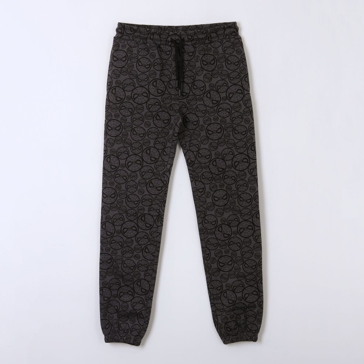 MARVEL - Pantalón de Buzo Niño Full Print Caras Spiderman Gris Marvel