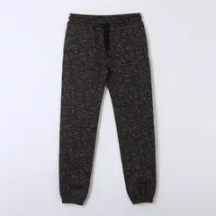 MARVEL - Pantalón de Buzo Niño Full Print Caras Spiderman Gris