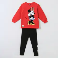 DISNEY - Conjunto Niña Minnie Mouse Guiño Rojo