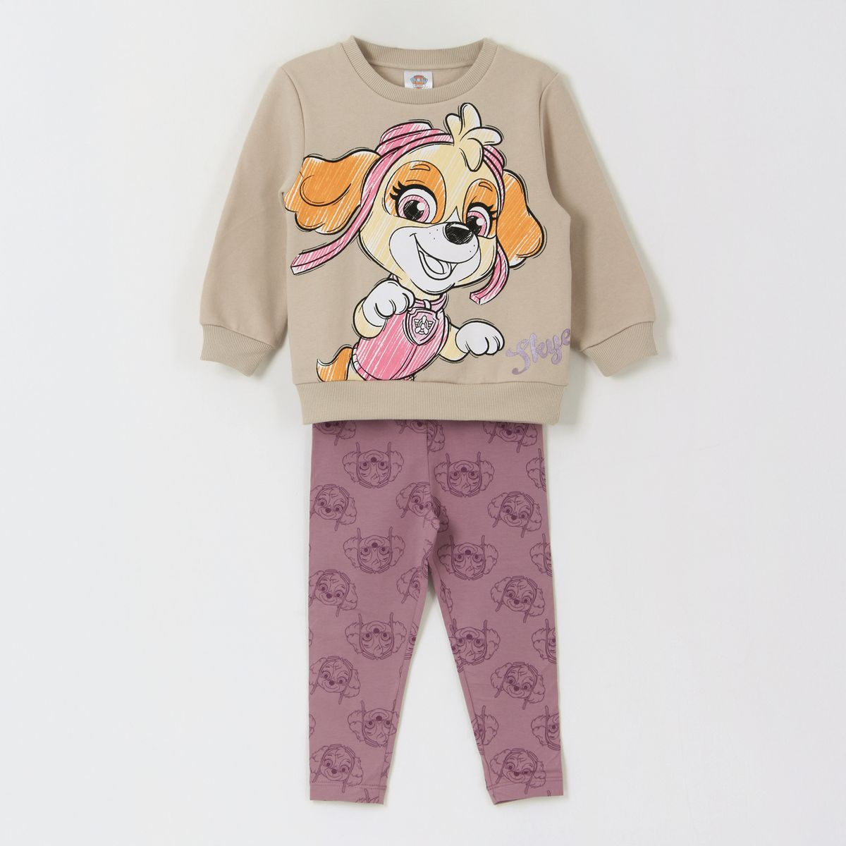 PAW PATROL - Conjunto Niña Skye Jump Beige Paw Patrol