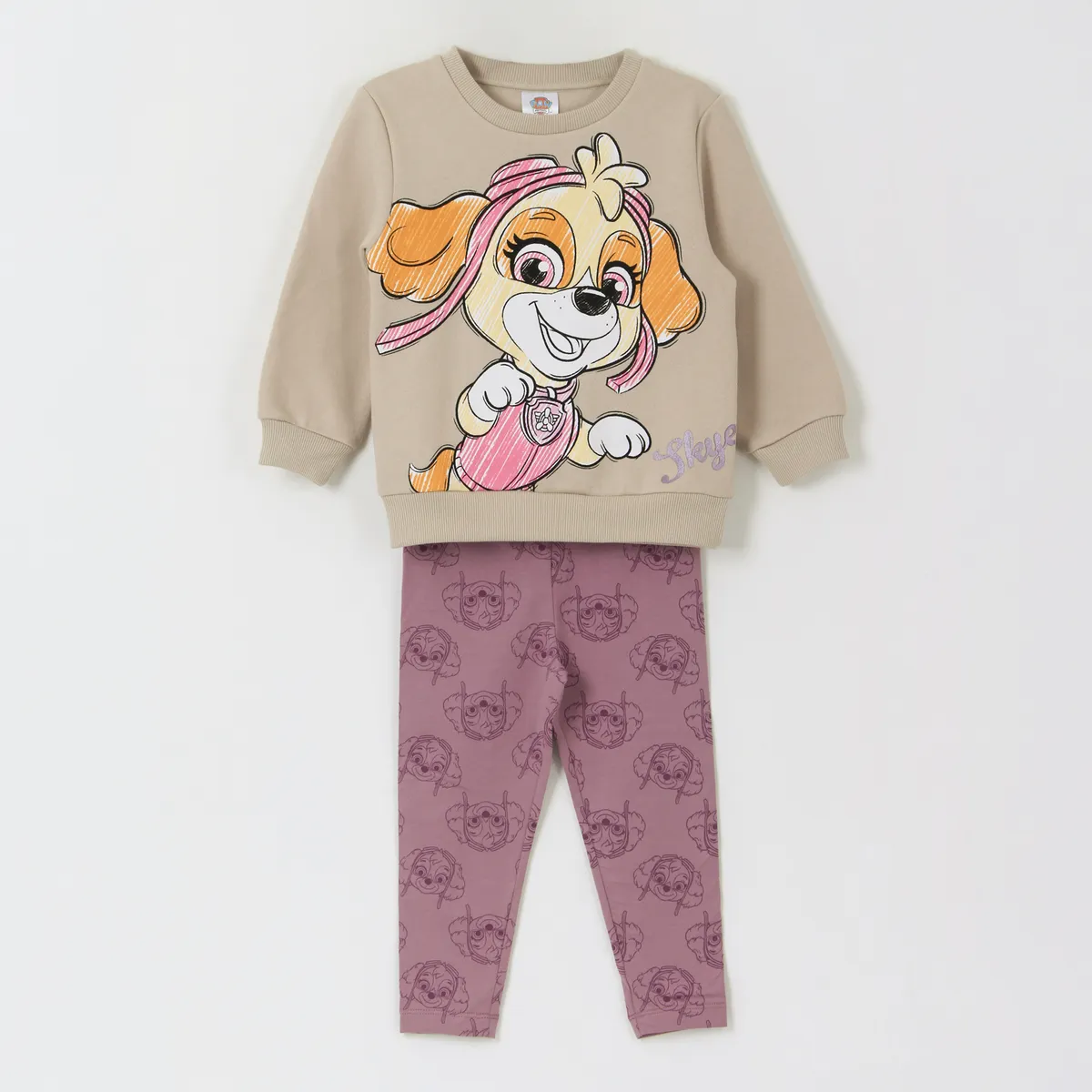 PAW PATROL - Conjunto Niña Skye Jump Beige Paw Patrol