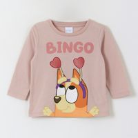 Polera Manga Larga Niña Bingo Rosado