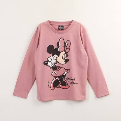 Imagen 1 del producto Polera Manga Larga Niña Minnie Mouse Rosado