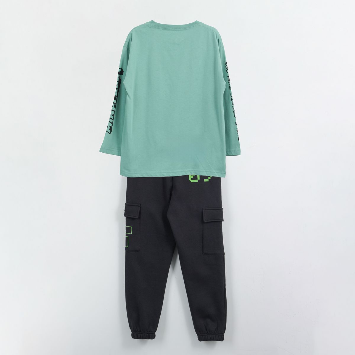 MINECRAFT - Conjunto Niño Creeper Cargo Verde Minecraft