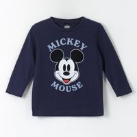 Polera Manga Larga Niño Mickey Mouse Azul Marino