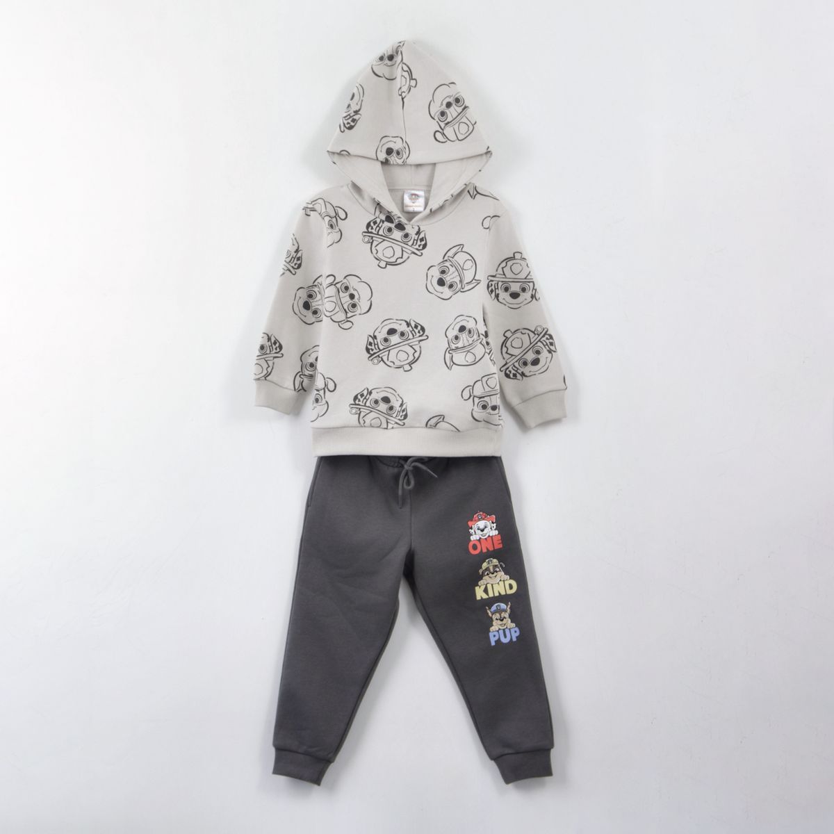 PAW PATROL - Conjunto Buzo Niño Full Print Friends Gris Paw Patrol