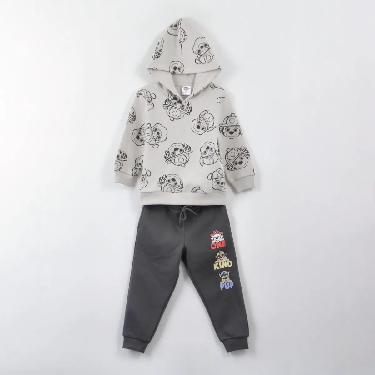 PAW PATROL - Conjunto Buzo Niño Full Print Friends Gris Paw Patrol