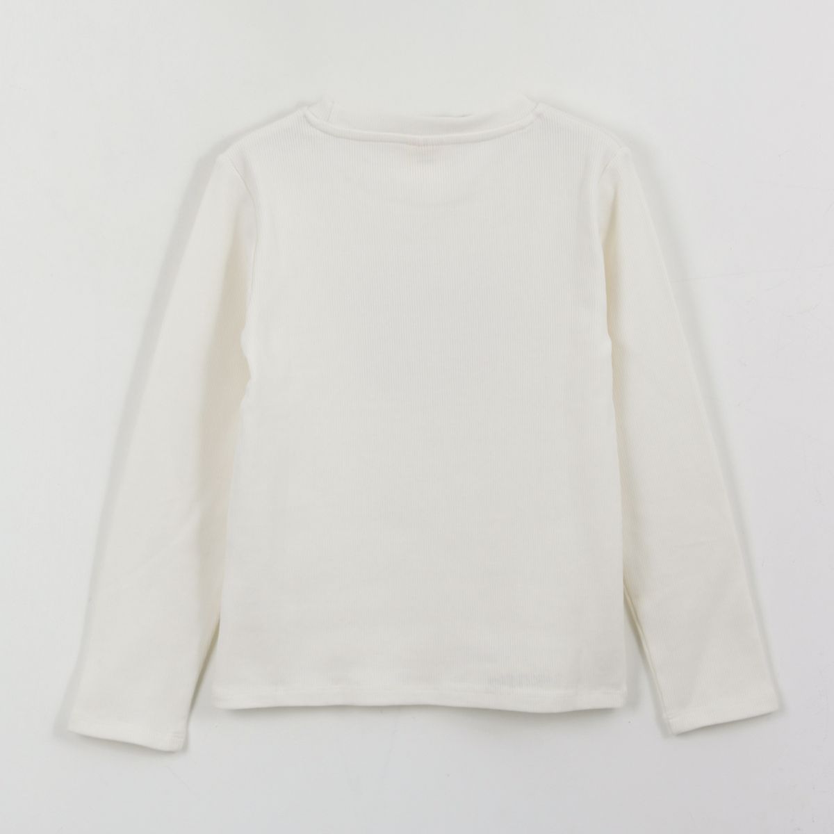 DISNEY - Polera Manga Larga Niña Rib Lilo & Stitch Blanco Disney