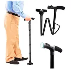 MOVI - Bastón Ortopedico Plegable con Luz Led
